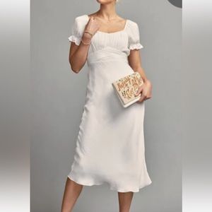 NWT Francesca’s White Midi Dress